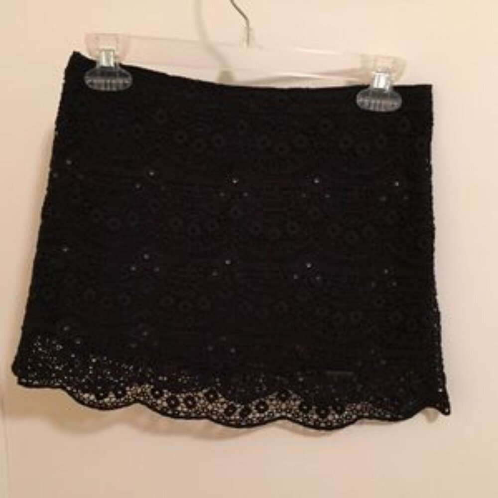 Navy blue mini skirt